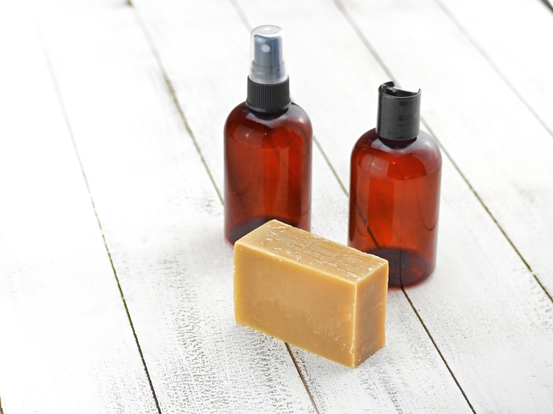 Avoid Bar Soaps and Waxy Hair Conditioners to Prevent Using Drano in RV Showers