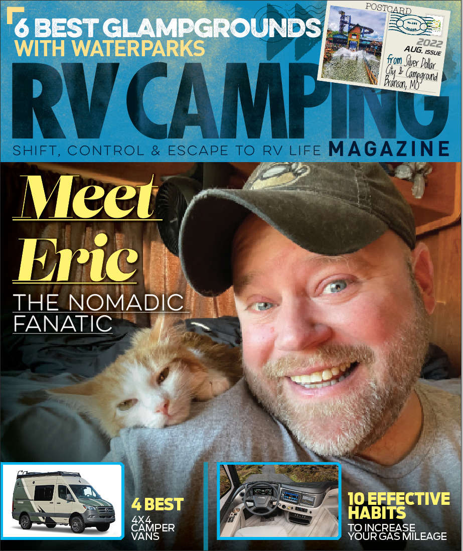 Nomadic Fanatic on the cover of RV Camping Magazine