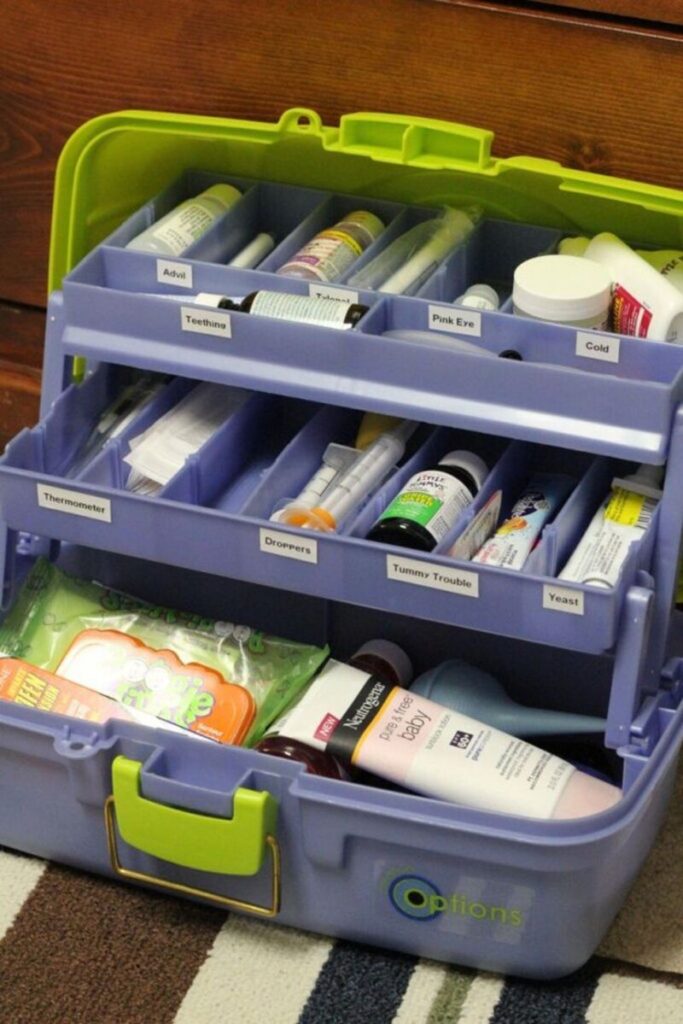 Organization Hacks for Your RV Organize Smaller Items with a Tackle Box 