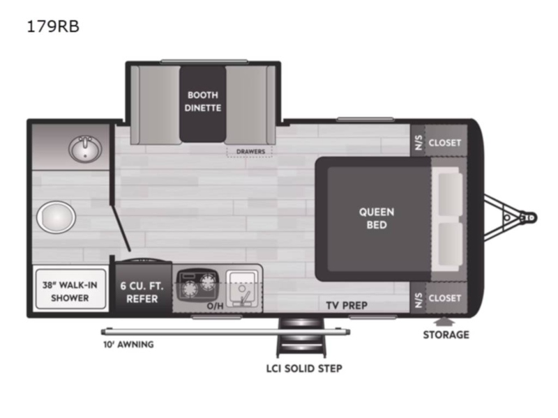 Travel Trailers 4Runners can Tow Keystone Hideout 179RB Floorplan
