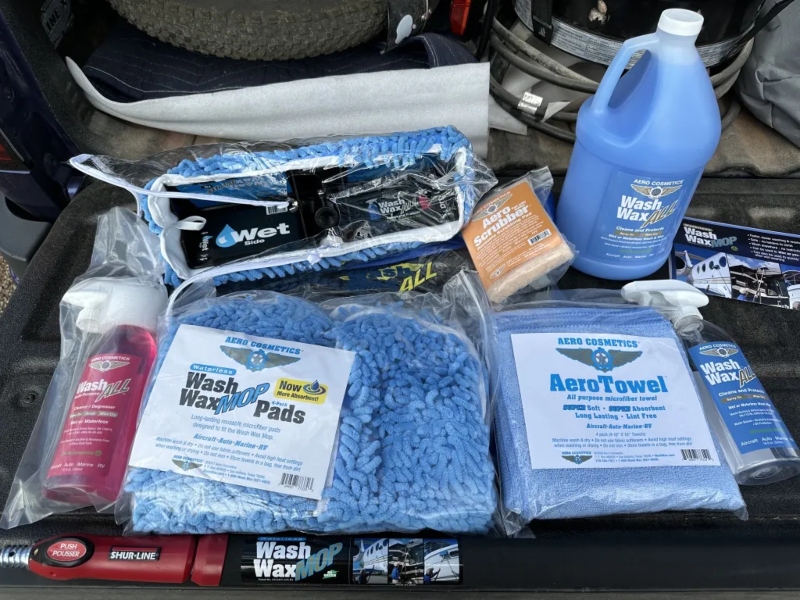 Products That Can Repel Bugs From Your RV Windshield Aero Cosmetics Wash Wax ALL