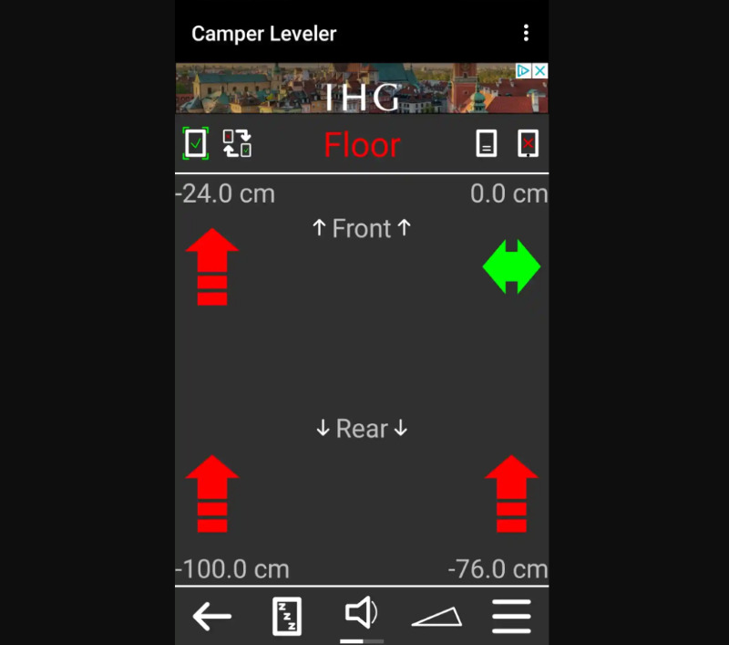 Camper Leveler app