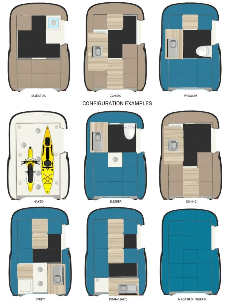 Happier Camper HC1 Travel Trailer Floorplan
