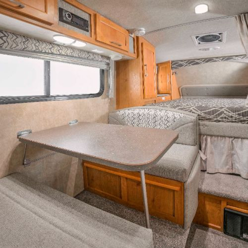 Bigfoot 10.6E interior - largest truck campers