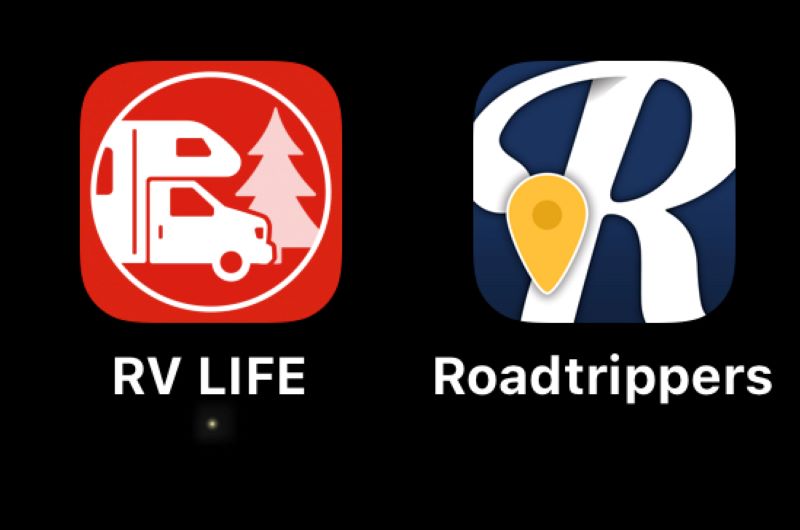 RV Life and Roadtrippers logos side by side