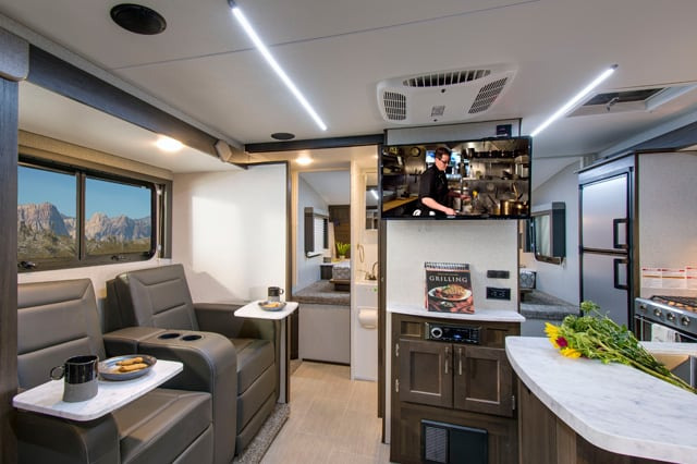 Eagle Cap 1200 interior - largest truck campers