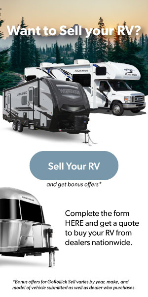 advertisement from gorollick to sell your RV with their selling service