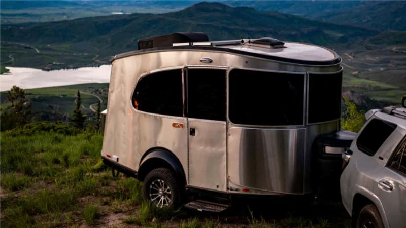 Airstream Basecamp Exterior - camper trailers with Jeep Wrangler