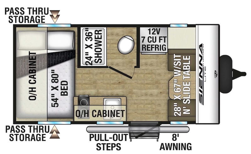 Venture RV Sienna Light 140VFD Floor Plan