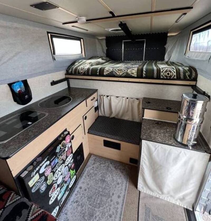 Best Pop Up Truck Campers With Bathrooms Four Wheel Campers Granby Interior