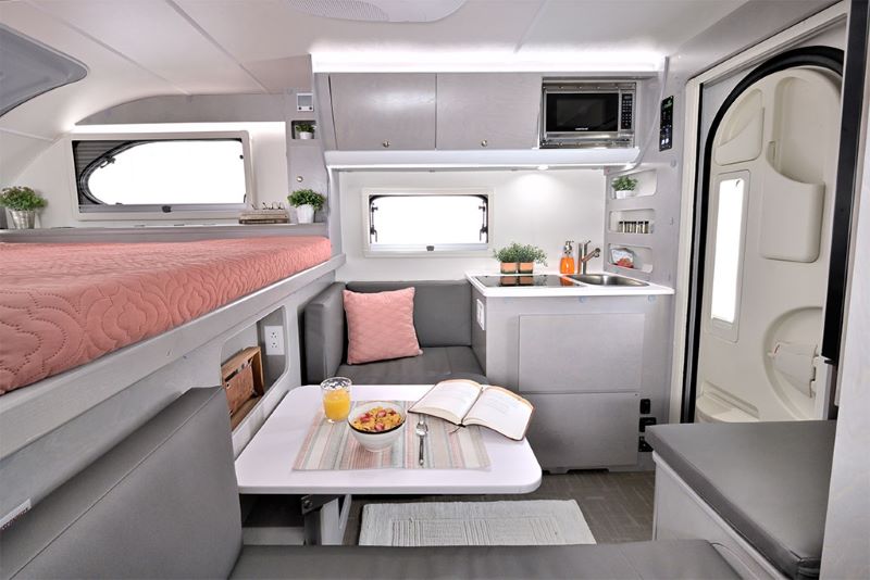 nuCamp 620 Interior Best truck campers for a half-ton truck