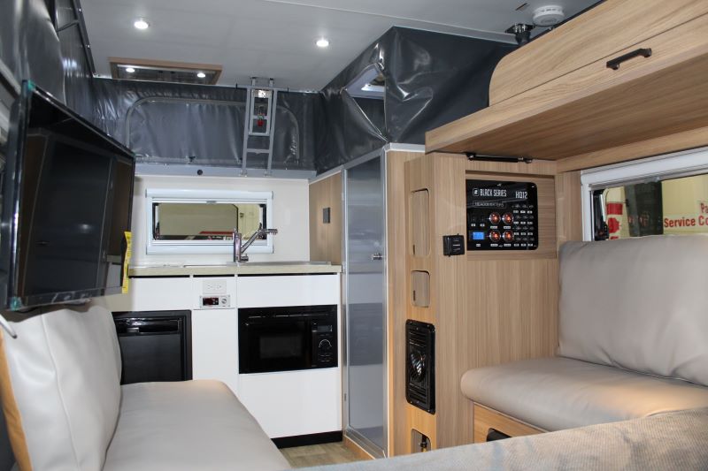 Black Series HQ12 Interior Hybrid Camper Trailer