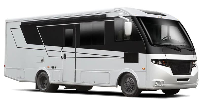 the Coachmen Euro 25EU exterior is one of the most modern and sleek Class A RVs under 30 feet