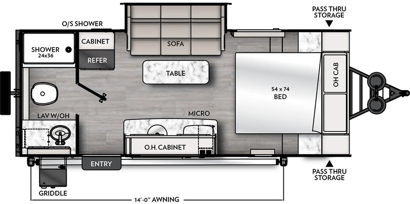 Coachmen Remote 19R is a great travel trailer under $30,000. Check out this floor plan
