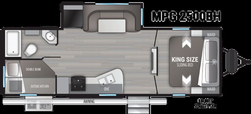 Cruiser RV MPG 2500BH Floorplan