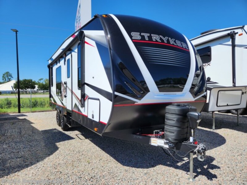 The Cruiser RV Stryker ST2314 is one of the best toy hauler campers and RVs for beginners