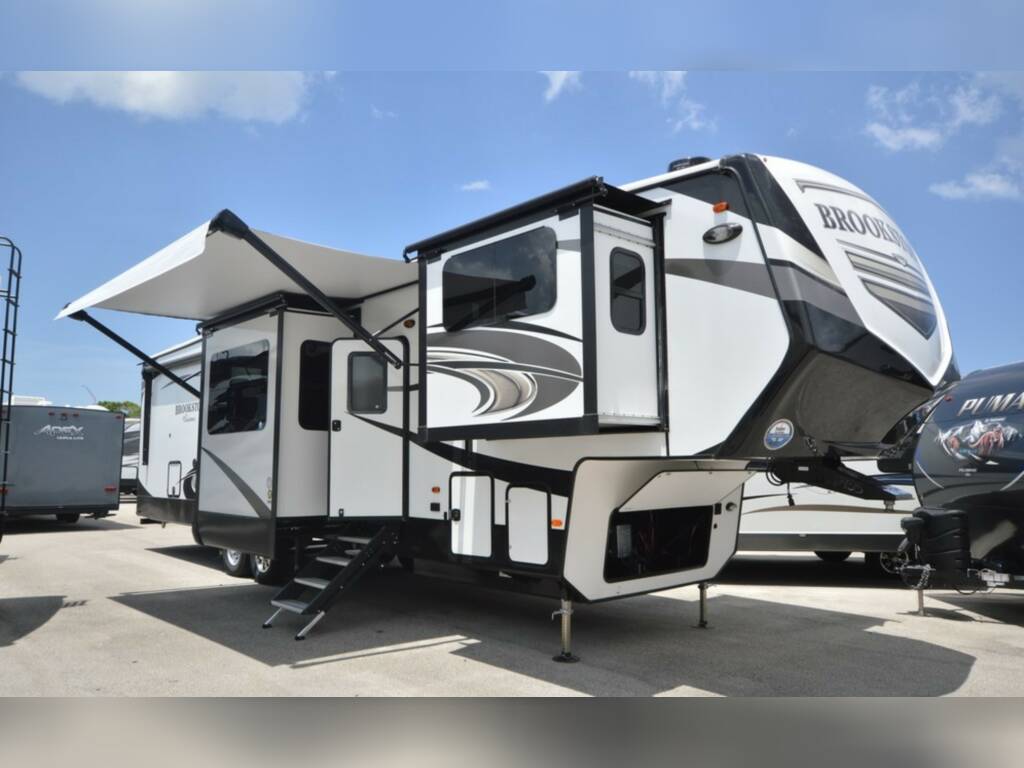 The Coachmen Brookstone 344FL is one of the best 5th wheels with a front living room