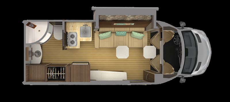 Airstream Atlas Floorplan RVs campers cold weather