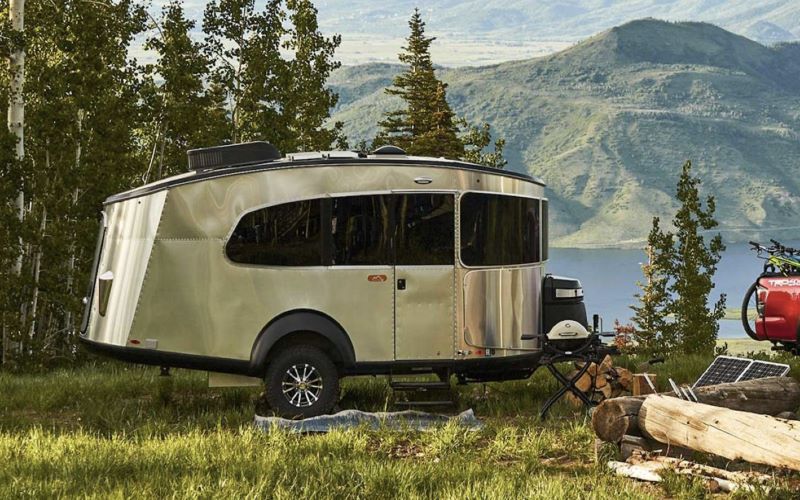 Airstream Basecamp Exterior - Campers to Tow with SUV