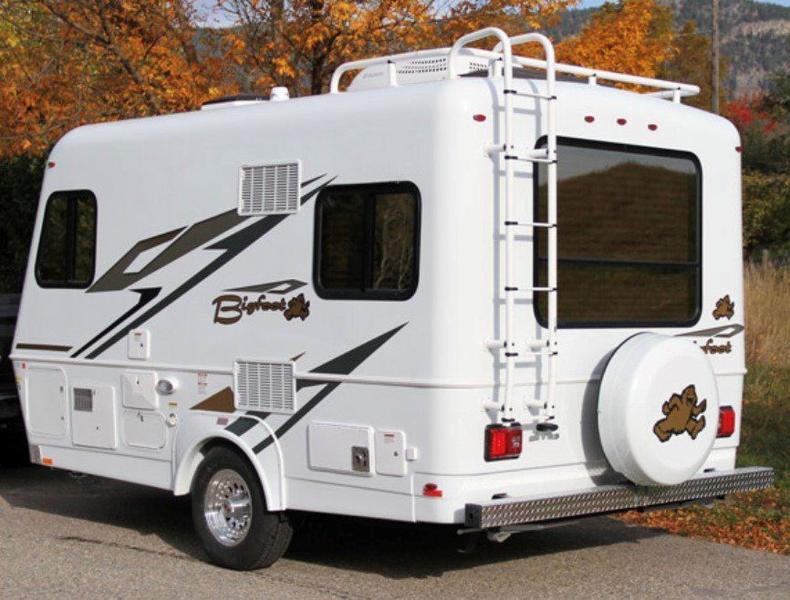 Exterior of a Bigfoot travel trailer which we think is one of the best fiberglass travel trailers