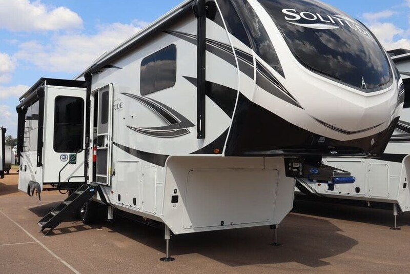 The Grand Design Solitude 310GK is one the best 5th Wheels RVs with a washer and dryer