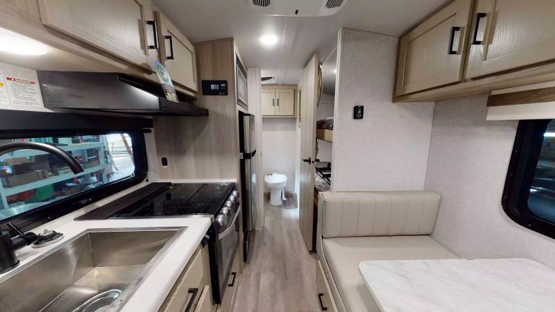 Rockwood Geo Pro G19BH Interior - Campers to Tow with SUV