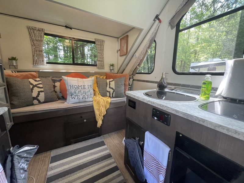 Aliner Expedition 40th Anniversary Edition Interior A-frame campers