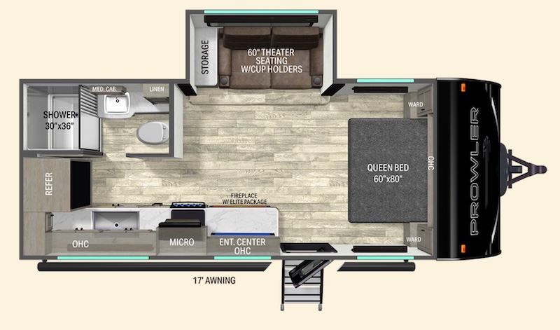 2026 Heartland Prowler Travel trailer floor plan